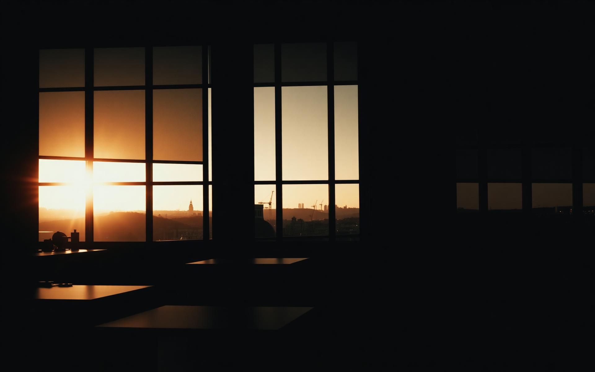 Office at dawn